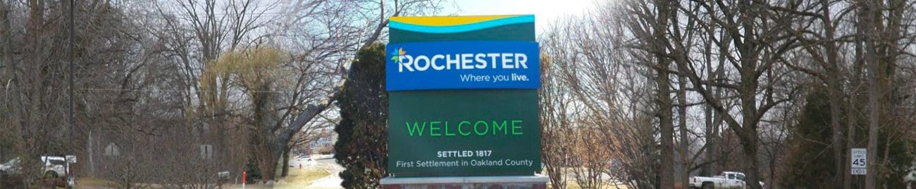 Rochester Monument Sign By Michigan Custom Signs