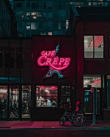 Café Crepe Custom Sign By Michigan Custom Signs