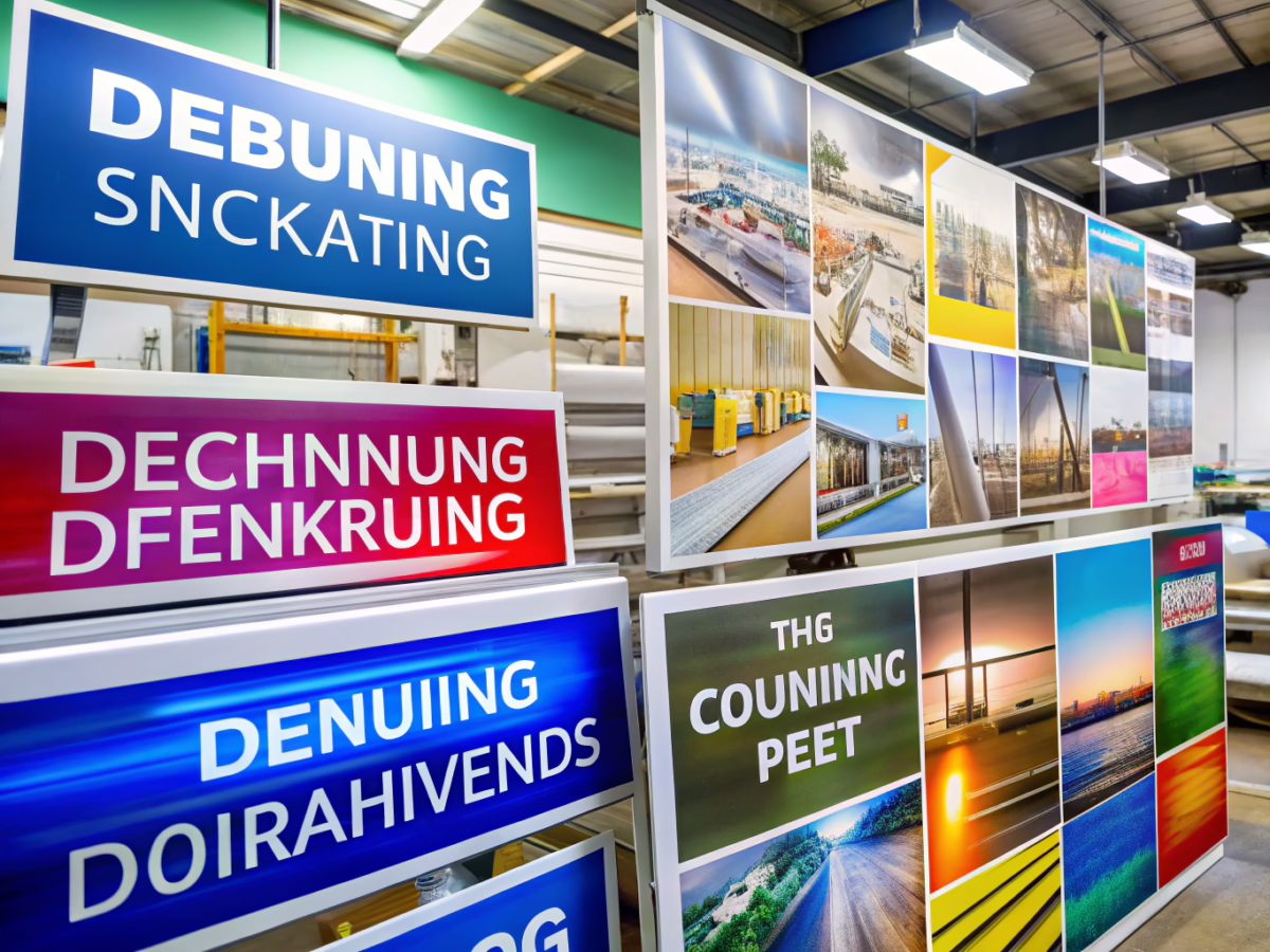 Comparison of screen printing vs digital printing and outdoor signage materials