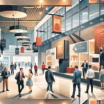 Retail professionals examining custom signage options and debunking myths about custom sign ordering in a modern store